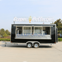 CAMP remorque de nourriture entièrement équipée avec cuisine complète remorque de camion de nourriture de rue commerciale chariot de nourriture à vendre