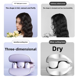 <span class=keywords><strong>Rizador</strong></span> de pelo con rollo de huevo completamente automático de doble uso, <span class=keywords><strong>rizador</strong></span> de pelo de tres tubos con patrón en U profundo, <span class=keywords><strong>ondas</strong></span> de <span class=keywords><strong>agua</strong></span>, seco húmedo, PTC - Product Image 4