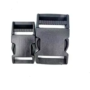 Black Plastic Side Release Fasteners Squeeze Buckle Webbing Bag Straps Clip Insert Buckles