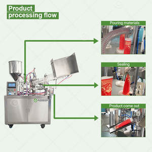 Cosmetic Make Laminate/Soft Auto Long Single Ultrasonic Small Lip Lotion Lami Tube Fill and Seal Machine - Product Image 4