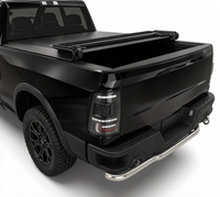 Couverture de benne rigide pliable en aluminium à trois volets, vente en gros, OEM, robuste, étanche, pour camionnette, directement de l'usine
