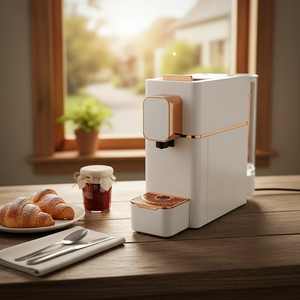 <span class=keywords><strong>Cafetera</strong></span> de Cápsulas para Capuchino con Sistema de Agua Caliente, Compatible con Múltiples Tipos de Cápsulas, Uso Doméstico - Product Image 4