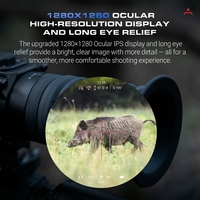 Pour NV008SP3-LRF 8x 4K CMOS PVC, lunette de chasse avec objectif 35 mm, champ de vision de 3280 pieds, observation jour/nuit à 1000 m