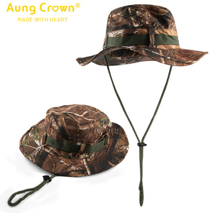 Quick Shipment Outdoor Real Tree Camo Printing Boonie Sun <strong>Hat</strong> Fisherman Women Men Wide Brim Hiking Safari <strong>Bucket</strong> <strong>Hats</strong> - Product Image 3