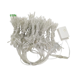 וילון תאורת לד 3*3 מטר, 300 נורות, לקישוט חלון, לבית, למסיבות, לחתונה, פנים וחוץ, לקישוט חג המולד - Product Image 2