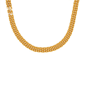 Joyería Metálica Hipoalergénica de Acero Inoxidable Resistente al Agua y al Deslustre, <span class=keywords><strong>Cadena</strong></span> Tejida Personalizada de Moda, Ancha - Product Image 5