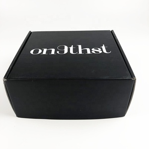 De Blanco logotipo negro de impresión de cartón corrugado <span class=keywords><strong>duro</strong></span> de la caja de papel para embalaje de regalo - Product Image 3