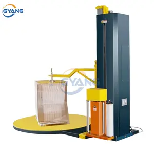 Automatic Turntable Stretch Wrap Film Pallet Wrapper Winding Machine Packing Wrapping Machine Good Price For Sale