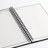 Cahiers de papier en pierre noire spirale personnalisables au format A4