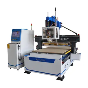 Macchina da taglio automatica per fresatura del legno ad alta precisione CA-1325 3 assi atc router cnc con coltello oscillante