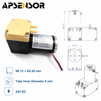 Pompe à air à micro-diaphragme à haute pression négative pour la surveillance environnementale, prise en charge de matériaux de diaphragme personnalisés