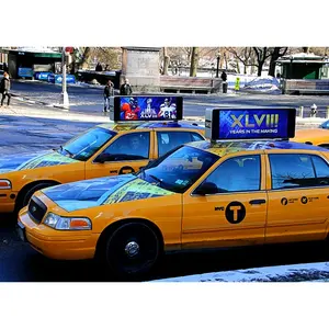 Новейший наружный видео светодиодный дисплей на крышу такси/Полноцветный автомобиль WIFI такси рекламный светодиодный дисплей верхний знак/3g 4G