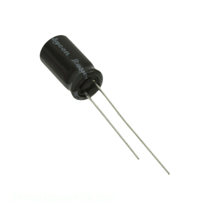 ตัวเก็บประจุแบบเรเดียล120 uF 120 uF 20% 25V ฝาครอบ25YXG120MEFC6.3X11สารส้ม - Product Image 1