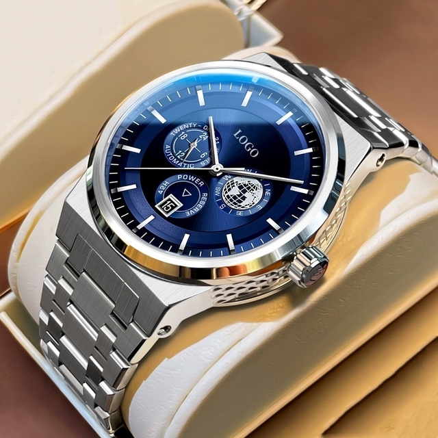 Factory Customized Multi-function Men's Diver Watch High-end Luxury Elegant Japanese Movement Luminous Mechanical Rubber