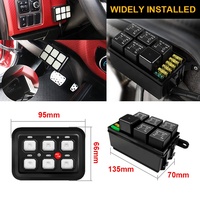 Lampu LED Universal untuk mobil 6 Gang Panel sakelar sekering kontrol daya sistem relai elektronik muatan tinggi untuk Jeep Wrangler UTV