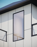 Revestimiento Exterior e Interior de Fibrocemento, Panel Arquitectónico de Lámina Vertical con Ranuras, Revestimiento con Profundidad de Ranura, Resistente al Fuego
