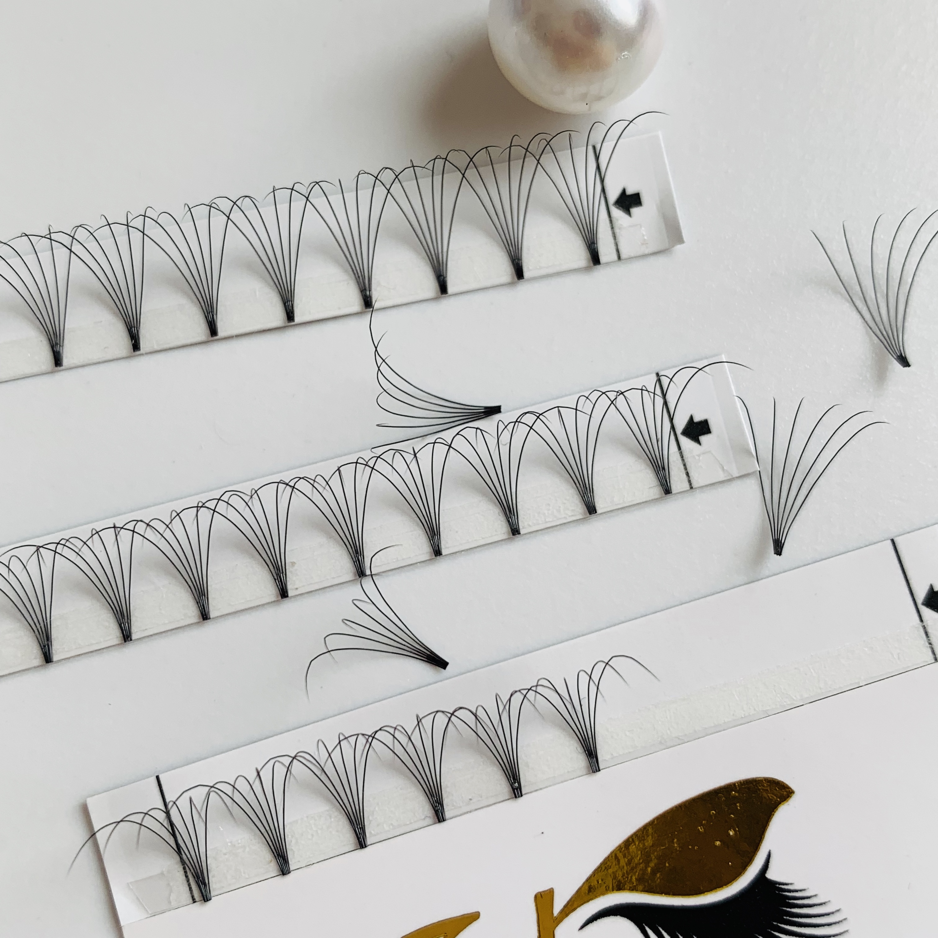Cils Individuels Volume Russe 3D-6D Diamond Silk - Soie Premium Noir - Extensions Cils Professionnelles