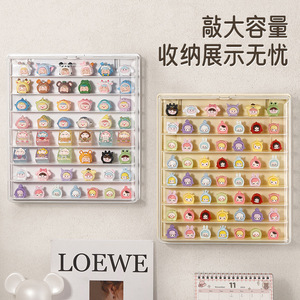 Blind Box Storage Display Rack Wall Mounted Transparent Plastic 4 Layers Pop Mart Doll Figure Organizer - Product Image 1