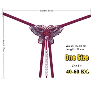Nouveau femmes Sexy brillant caleçon papillon broderie évider poires piqûre Lingerie dame érotique paillettes slips - Product Image 5
