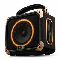DG218 Nouveau style d'enceinte Bluetooth classique, radio FM/TF/USB/TWS, stéréo, super basses, enceinte sans fil BT, woofer portable, enceinte musicale