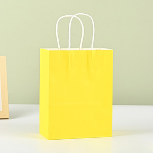 Bolsas de Papel Kraft y Blancas al por Mayor con Asas |   Bolsas de Compra Ecológicas con Fondo Plano para Comida para Llevar, Logotipo Personalizado Disponible - Product Image 3