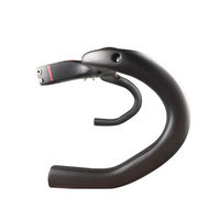 TOSEEK Serat Karbon Bend Stang 400/420/440Mm Sepeda Handle Bar Integer Batang Sepeda Jalan Drop Bars
