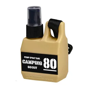 Pompa portabel berkemah luar ruangan 80ml, botol semprot isi ulang parfum wadah kosmetik kosong botol penyemprot perjalanan luar ruangan