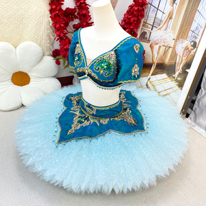 Pour Amzbarley Film <span class=keywords><strong>Princesse</strong></span> <span class=keywords><strong>Jasmine</strong></span> Costume pour Filles Halloween Robe Performance Imprimé Technique pour les Fêtes d'Anniversaire - Product Image 6