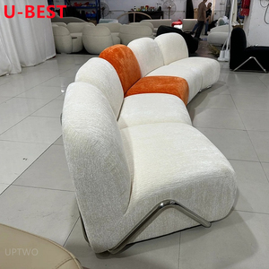 Canapé modulaire en tissu U-best <span class=keywords><strong>Tacchini</strong></span> Victoria, style italien minimaliste, style antique moyen, canapé incurvé - Product Image 4