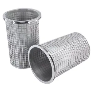 HIGH QUALITY 304 STAINLESS STEEL PERFORATED WIRE MESH FILER TUBES CYLINDER SCREEN FOR FILTER