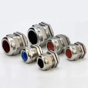With viton rubber. stainless fittings. stainless steel cable glands cord kabelverschraubungen mit viton dichtung.