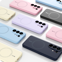 Coque de téléphone magnétique givrée en silicone liquide pour Tecno Camon 50 Pro Pova 8 7 Pro 5G, compatible avec la charge sans fil, antichoc, toucher doux