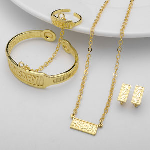 Joyería de Moda Zeader, Conjuntos de Joyería de Oro de 14k, Conjunto de Joyería para Bebé - Product Image 4
