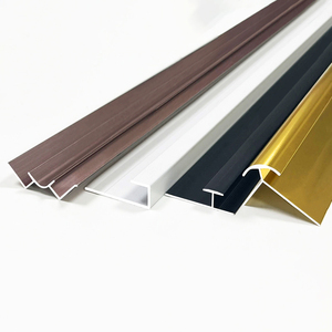 Tira de metal de moldura de pared de aleación de aluminio de diseño moderno al por mayor para paneles de revestimiento de paredes exteriores para apartamentos - Product Image 2