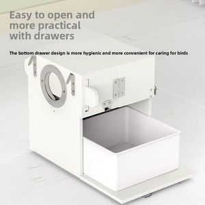 Nido per Allevamento Pappagalli Sospeso, Casetta Verticale a Doppia Porta con Foro di Osservazione per Pappagalli di Piccola e Media Taglia - Product Image 3