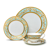 Cadeaux Offre Spéciale personnalité vaisselle en céramique personnalisée Relief or bone china vaisselle en céramique
