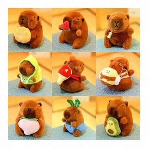 ตุ๊กตาหมีคาปิบาร่าน่ารักแบบใหม่ พวงกุญแจตุ๊กตาขนนุ่มนิ่ม ของเล่นตุ๊กตาสำหรับคนรักหนูแฮมสเตอร์และคาปิบาร่า - Product Image 2