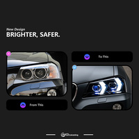 Feux de voiture AKD pour BMW X3, projecteur de phare LED, lentille 2010-2013 F25, phares, feux de signalisation, feux de jour, accessoires automobiles