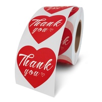 Autocollant personnalisé blanc « Merci pour votre commande » avec logo