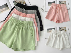 Pantalones Cortos Casuales de Cintura Alta para <span class=keywords><strong>Mujer</strong></span>, Moda de Verano, Diseño Tridimensional, Estilo Urbano, Precio Bajo, Venta al Por Mayor - Product Image 2