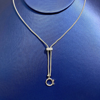 Nueva cadena única de plata 925, cadena universal, collar rojo de red de joyería de moda