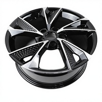 17 18 19 20 Zoll 7,5 8 8,5 J PKW-Felge Leichtmetallrad Maßgefertigt OEM 5x112 5x108 5x114,3 mm Schwarze Oberfläche Tief Konkave Autofelge