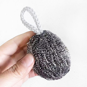 Stainless Steel Scouring Pad Round Heavy Duty For Kitchen Dishwashing Pot Cleaning - Product Image 5