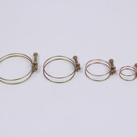 Collier de serrage réglable à double fil pour tuyau d'arrosage agricole