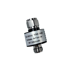 Atenuadores Fijos de 10W, <span class=keywords><strong>Atenuador</strong></span> Coaxial Tipo N de 6G, 3db, 6db, 10db, 15db, 20db - Product Image 1
