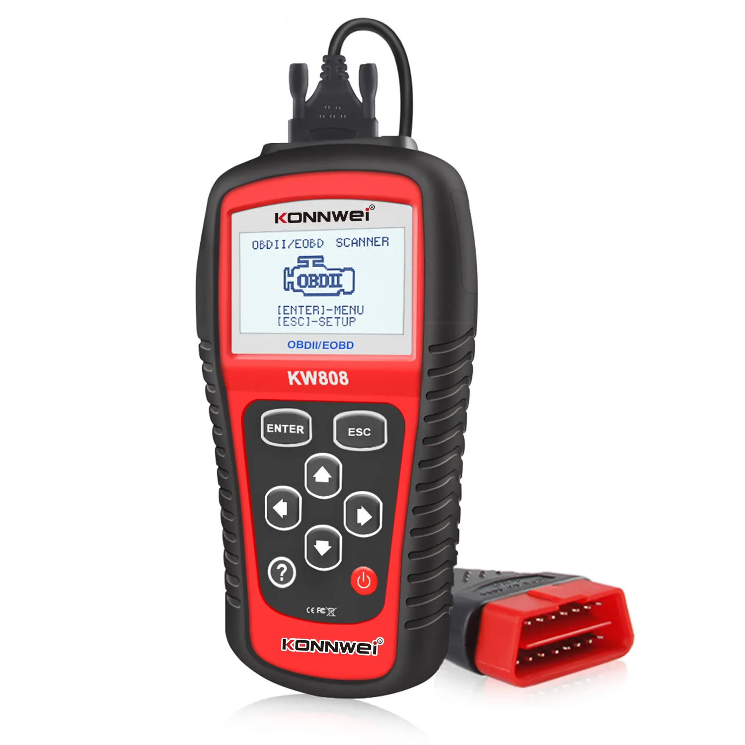 Promotion! Diagnose analysator KONNWEI KW808 Überprüfen Sie das OBD-Scanner-Tool für den Licht fehler code des Auto motors