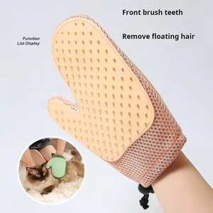 Double Sided Silicone Pet Tóc Loại Bỏ Bàn Chải Và Tóc Loại Bỏ Thiết Lập, Mèo Tóc Loại Bỏ Bàn Chải Găng Tay Găng Tay - Product Image 6