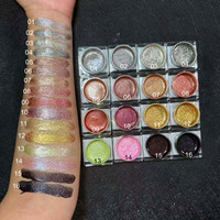 Fard à paupières crème à brillance métallique longue durée, fard à paupières liquide pailleté diamant