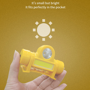 ไฟฉาย LED แบตเตอรี่แบบชาร์จไฟได้ ไฟจักรยานพร้อมสวิตช์กุญแจ ไฟส่องสว่างต่อเนื่อง โคมไฟจักรยานแบบพกพาขนาดเล็ก - Product Image 2