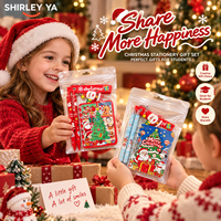 Crayons de Noël avec gomme, lot de 12, vente en gros, crayons en bois HB, fournitures scolaires de Noël, cadeaux de Noël pour enfants, en vrac